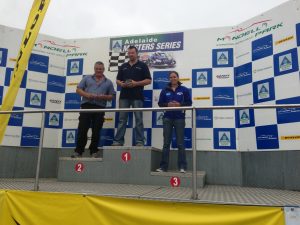 Jennifer Mullan on the Podium at Mondello Park